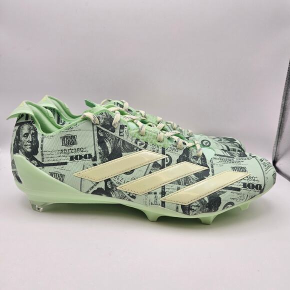 ADIDAS MEN\'S 12.5 ADIZERO ELECTRIC 2 CURRENCY FOOTBALL CLEATS JQ3980 NWOB main image 4
